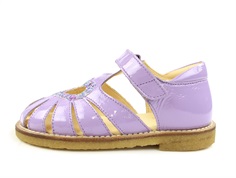 Angulus lilac confetti sandal med hjerte, glitter og lak (smal)